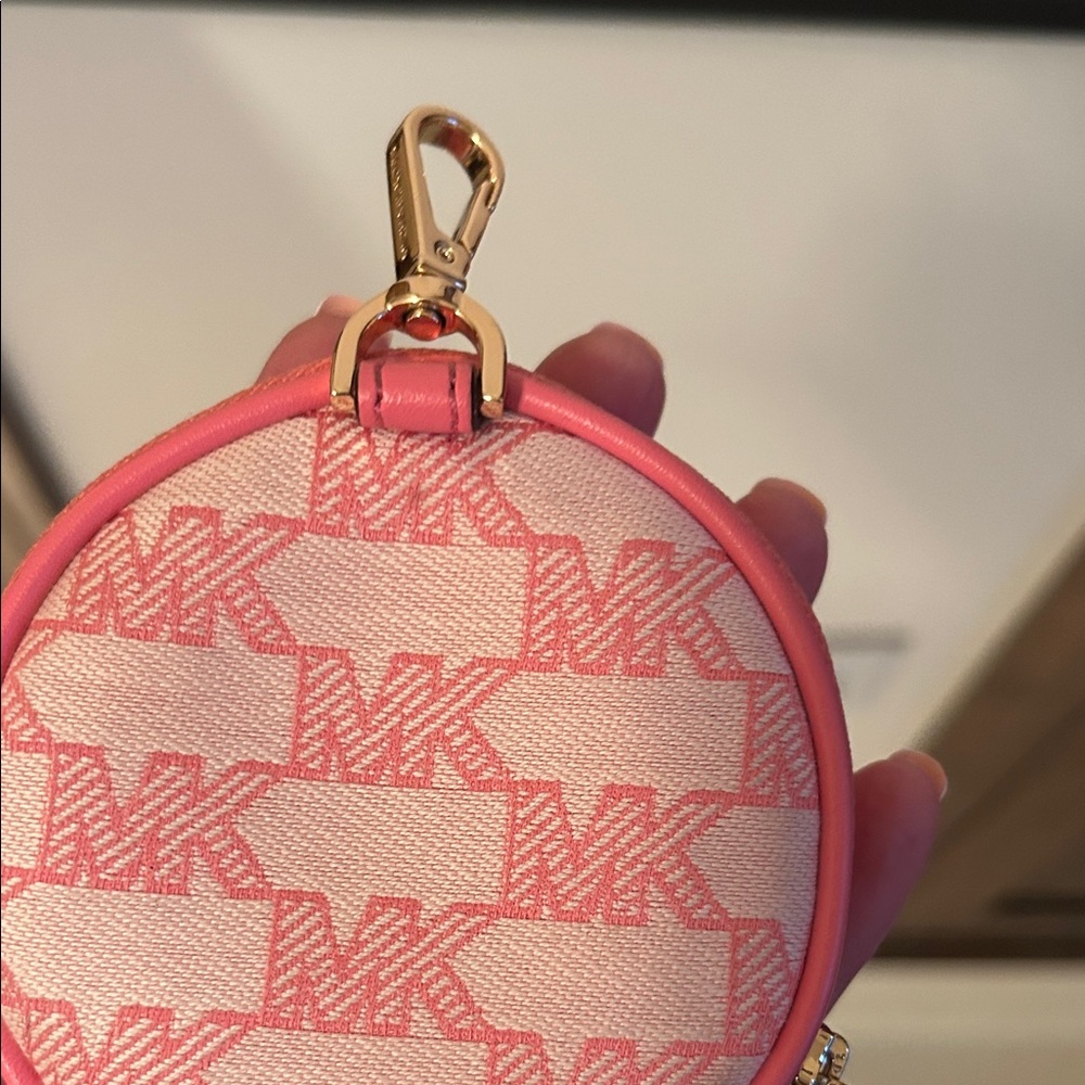 Michael Kors Pink and Cream Key Holder - Picture 6 of 10